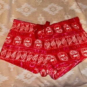 Vibrant Red Graphic Women's Shorts